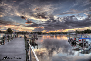 Sunset at Kings Bay Park, Crystal River, Citrus Count, Florida
