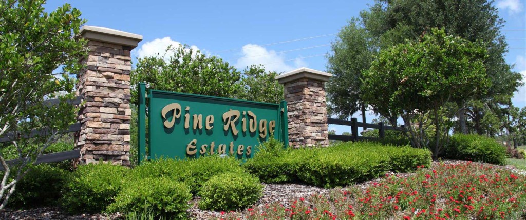 Pine Ridge Estate Sign