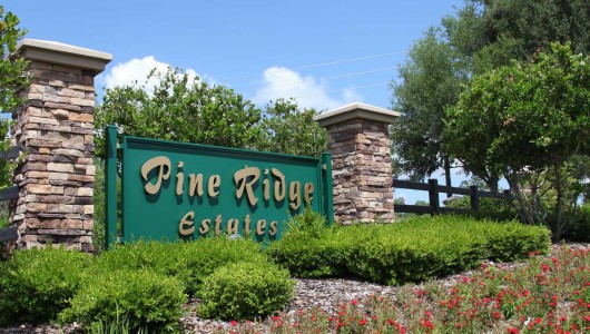 Pine Ridge Estate Sign