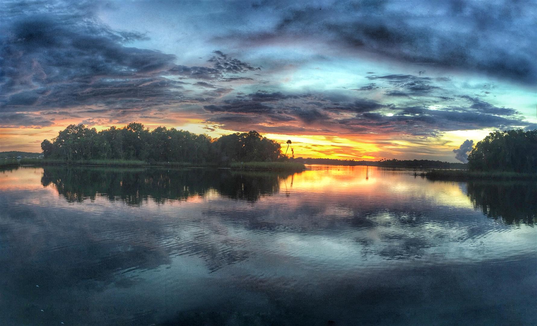 Sunset at the Shallows, Kings Bay,  Crystal River, FL /