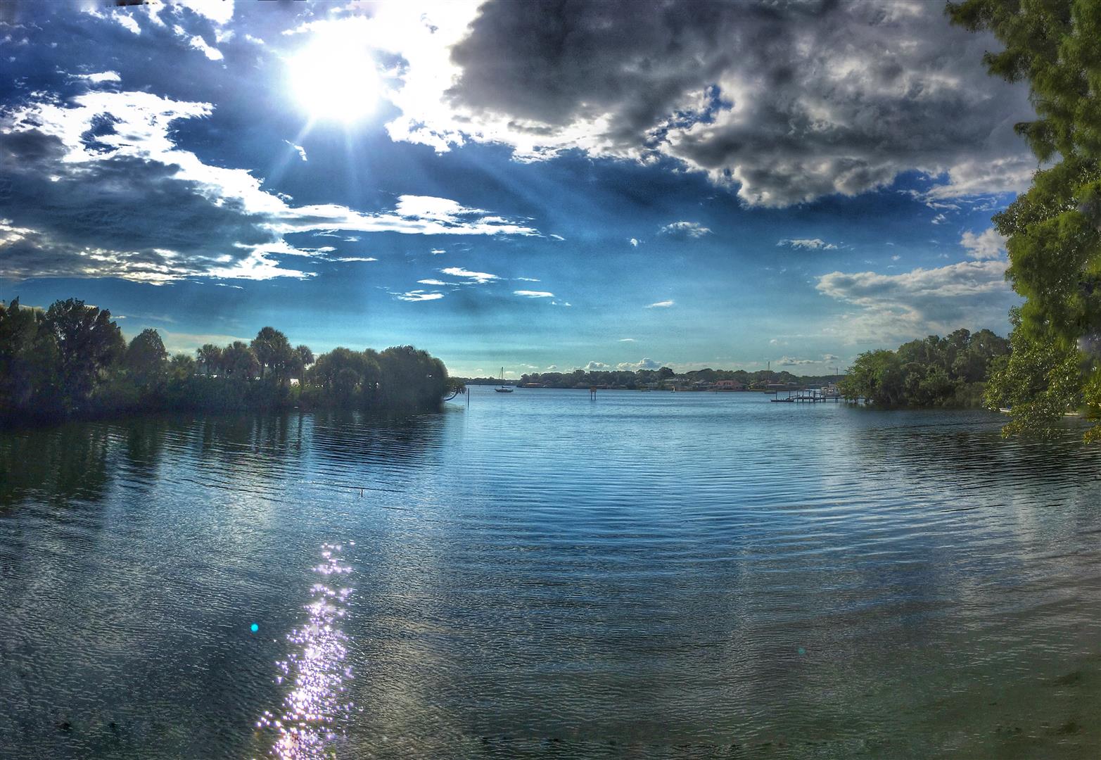 Afternoon from Kings Bay Drive Bridge, Crystal River, FL