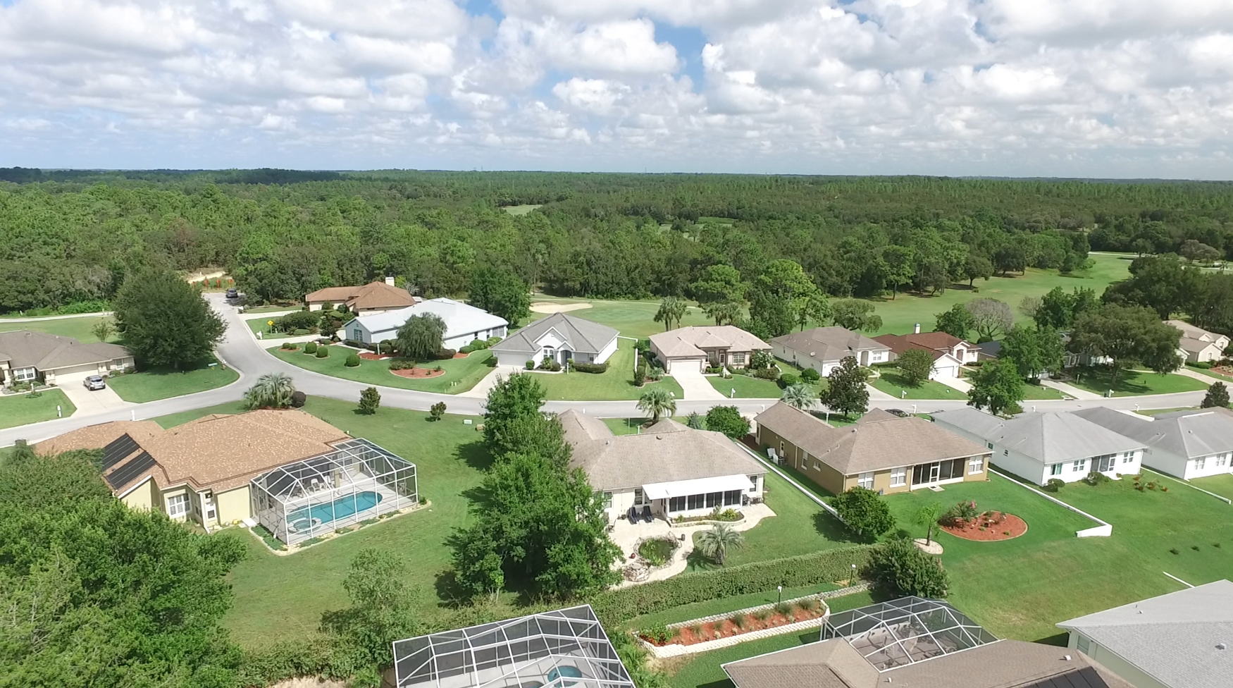 Aerial Photo Twisted Oaks Laurel Ridge Home for Sale in Beverly Hills, Citrus County
