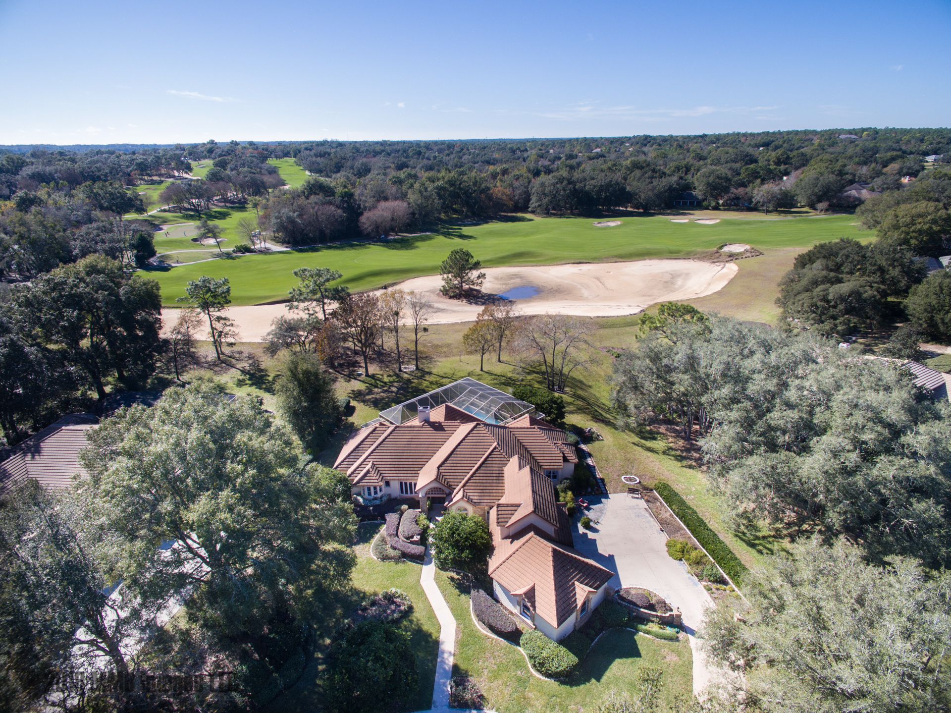 Aerial Photo of this Real Estate Listing Photo for the Real Estate Home for Sale in Black Diamond Ranch, 3841 W. Black Diamond Cir, Lecanto, Citrus County, FL 34461