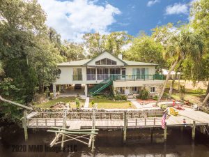Real Estate Listing Photo for the Waterfront/Riverfront Real Estate Home for Sale on 14131 W River Rd. in Inglis on the Withlacoochee River, Citrus County, FL 34449
